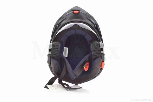 Шлем трансформер "VLAND" #158, черно-красный, очки, L, QT-028501