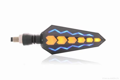 Повороти діодні пари блискавка, гнучка ніжка (сині), QT-031873