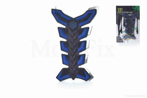 Наклейка на бак "MONSTER" синя #3 #уцінка, QT-028708