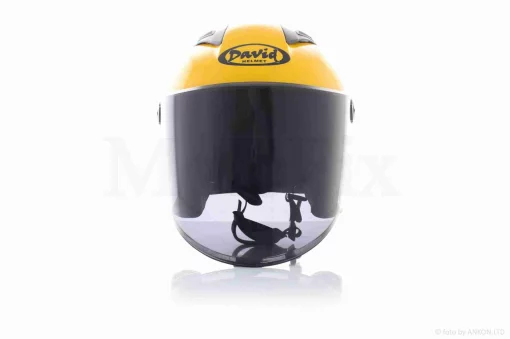 Шолом відкритий "DAVID" (#D017, жовтий, тонований візор Willys Star, L, ABS), QT-034167