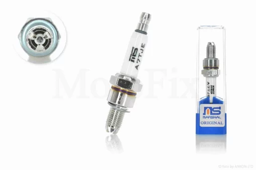 Свеча 4T M10x1.00 L12.7 A7TJE трехконтактная "MS", QT-034417