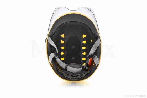 Шлем открытый подростковый "DAVID" (#315C, желтый глянцевый, M-XL, ABS), QT-032278