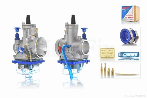 Карбюратор PWK34 ручне підкачування +патрубок, жиклери, голка "KEIHIN" , QT-032310