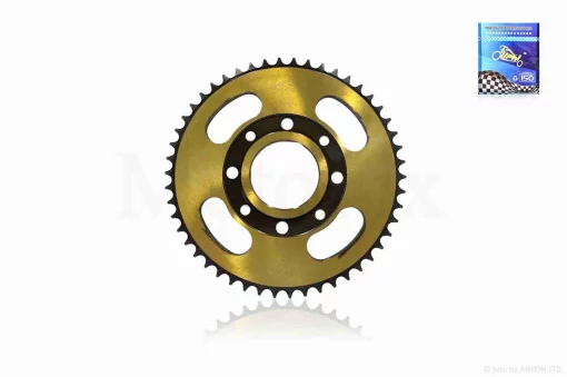 Звезда трансмиссии задняя 4-90/64, d58, D190 428-46T 250cc "LIPAI" (gold/black), QT-032323