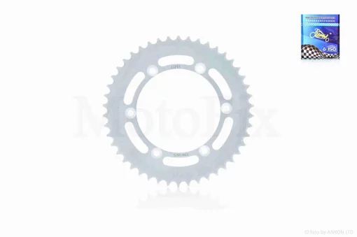 Зірка трансмісії задня 6-150/76, d130, D238 520-46T болти конус "LIPAI" (silver), QT-032326