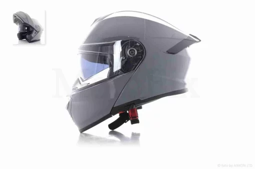 Шлем трансформер "IBK" (#900 серый, XL, очки), QT-034853