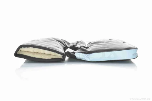 Рукавиці (рум'ятки) на кермо зимові світловідбивна вставка, QT-034933