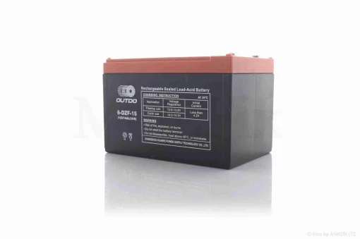 Акумулятор AGM 12V 14A 150-101-99mm 6-DZF-15 тяговий "OUTDO" (електро вело/скутери, 2025), QT-034946