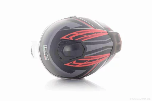 Шлем трансформер "IBK" (#965A габарит 3 режима, черно-красный матовый, IBK, L, очки), QT-036122