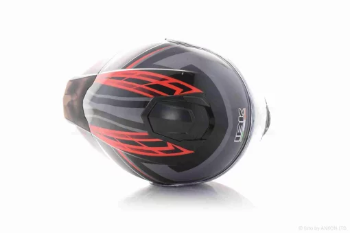 Шлем трансформер "IBK" (#965A габарит 3 режима, черно-красный, XL, очки), QT-036124