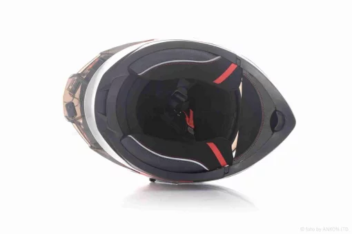 Шлем трансформер "IBK" (#965A габарит 3 режима, черно-красный, XL, очки), QT-036124