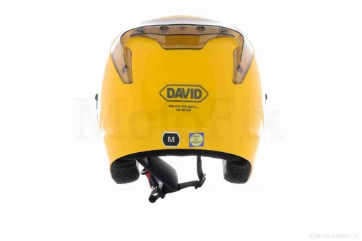 Шлем открытый "DAVID" (#D020, желтый, XL, очки, ABS), QT-032941