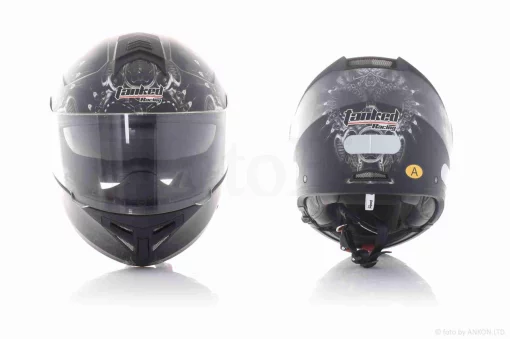 Шлем трансформер "TANKED" (#T270 черный матовый, M, очки), QT-035048