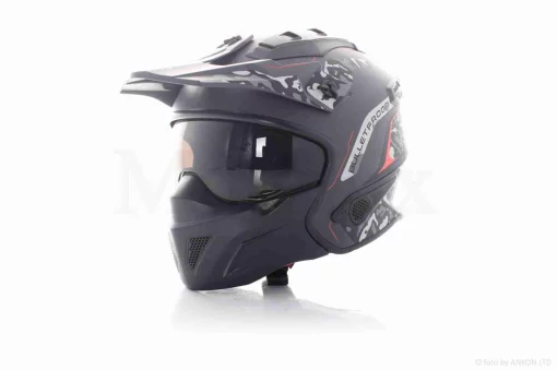 Шлем стритфайтер "IBK" (#819-7, YQ-74, XL), QT-035049