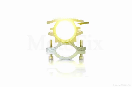 Фара додаткова діодна, кругла, 1 діод, лінза, кріплення на кермо, QT-035543