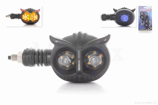 Повороти діодні пара пугач, гнучка ніжка (червоні), QT-035778