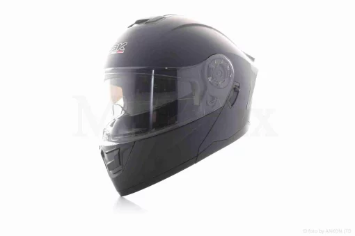 Шлем трансформер "IBK" (#965A габарит 3 режима, черный матовый, XL, очки), QT-036116