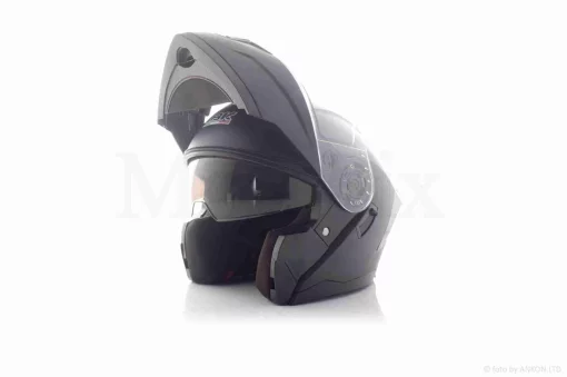 Шлем трансформер "IBK" (#965A габарит 3 режима, черный матовый, XL, очки), QT-036116