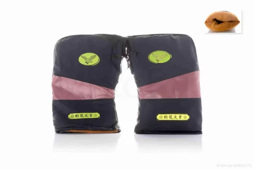 Рукавиці (рум'ятки) на кермо зимові бордова вставка, QT-036136