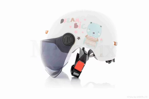 Шлем открытый подростковый "DAVID" (#315F-RICE, белый, M-XL, ABS), QT-036517