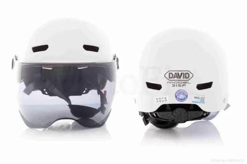 Шлем открытый подростковый "DAVID" (#315F-RICE, белый, M-XL, ABS), QT-036517