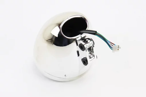 Defiant-Polk Фара передняя, хром круглая, ЗЧ-МОТО, YQ-351219