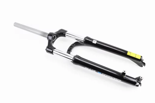 Вилка 27,5" амортизационная, без резьбы 1-1/8" (28,6мм), шток 255мм, с ходом 100мм, Disk-brake, пружинно-масляная, Lockout,