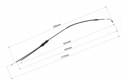 Viper-ZS200GS Трос газу (подвійний) (трос 117/107см; кожух 105/101см), Viper-Zongshen, YQ-505107