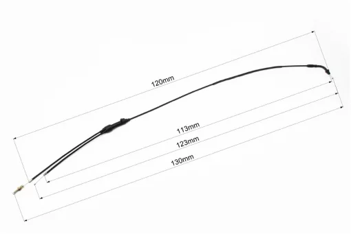 Viper-ZS200GS Трос газу (подвійний) (трос 130/123см; кожух 120/113см), Viper-Zongshen, YQ-505128