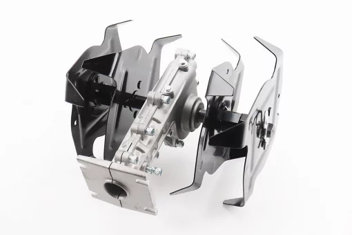 Культиватор (фреза-пластина) D-28mm, 9T, ширина захвата 240mm с металлической защитой, FIX-202867