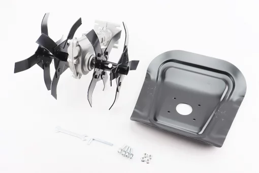 Культиватор (фреза-ніж) D-28mm, 9T, ширина захвата 280mm з металевим захистом, FIX-202901