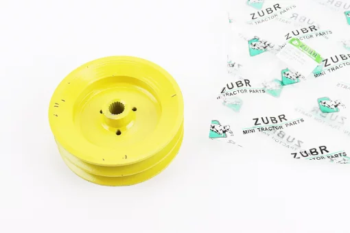 Шкив D-125mm под шлиц Z-19 (два паза под ремень SPB), FIX-204895