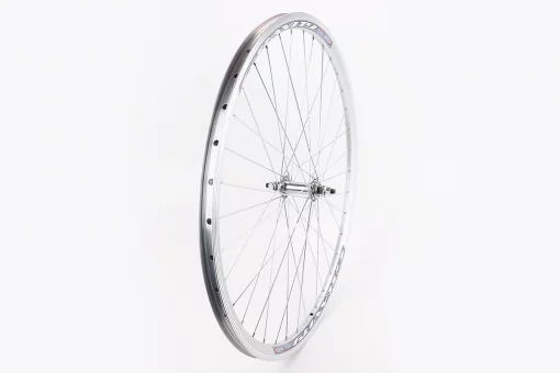 Колесо 28" переднее V-brake, обод "капля" алюминиевый, втулка 14Gх36H, крепл. гайка, "GRAVITY", серое, FIX-206714