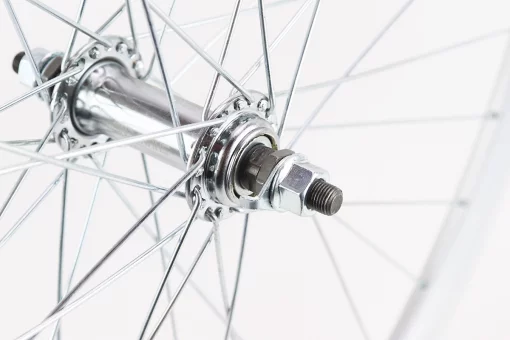 Колесо 28" переднее V-brake, обод "капля" алюминиевый, втулка 14Gх36H, крепл. гайка, "GRAVITY", серое, FIX-206714