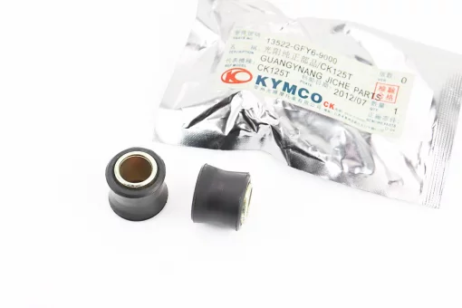 Сайлентблок амортизатора+втулка 12мм к-кт 2шт, ЧОРНИЙ, FIX-204945