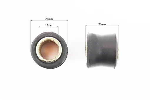 Сайлентблок амортизатора+втулка 12мм к-кт 2шт, ЧОРНИЙ, FIX-204945