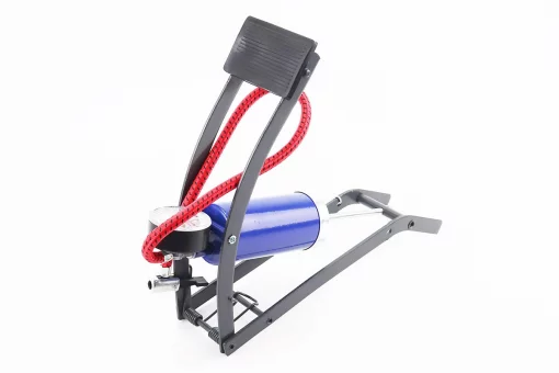 Насос ножной для шин однопоршневой 290*90мм "большой, шток тонкий" синий, тип 1, FIX-208274