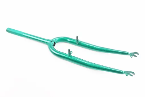 Вилка 26" з різьбою 1" (25,4мм), шток 240мм, V-brake, зелена, FIX-208292