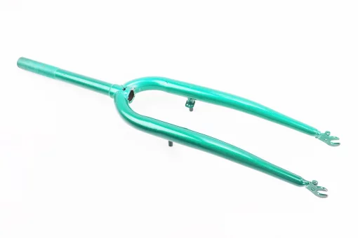 Вилка 26" з різьбою 1" (25,4мм), шток 240мм, V-brake, зелена, FIX-208292