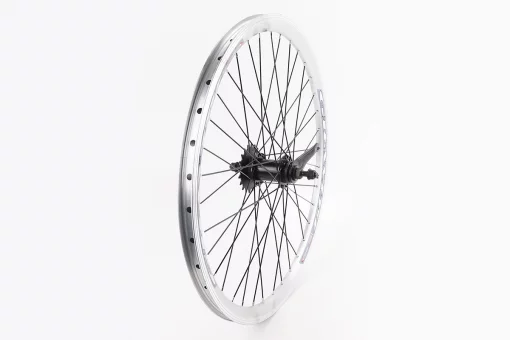 Колесо 24" заднее V-brake, обод "капля" и втулка 14Gx36H алюминиевые, крепл. гайка, "GRAVITY", FIX-208318