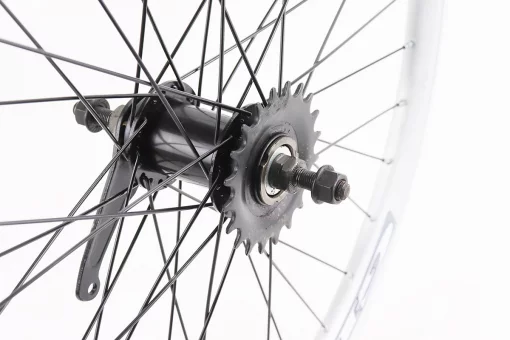 Колесо 24" заднее V-brake, обод "капля" и втулка 14Gx36H алюминиевые, крепл. гайка, "GRAVITY", FIX-208318