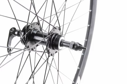 Колесо 27,5" заднє Disk-brake, обід "крапля" та втулка 14Gx36H алюмінієві NECO MS31R, під вільнобіг, кріпл. ексцентрик, "GRAVITY",