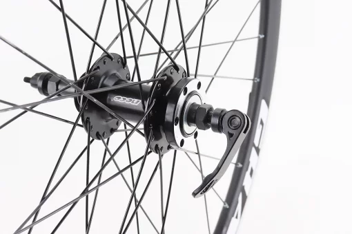 Колесо 27,5" заднє Disk-brake, обід "крапля" та втулка 14Gx36H алюмінієві NECO MS31R, під вільнобіг, кріпл. ексцентрик, "GRAVITY",