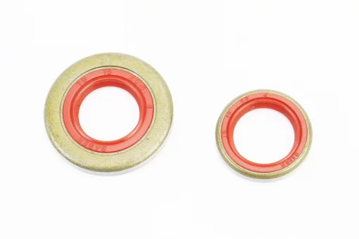 Сальники к-кт 2шт (15x22x4; 15x29,6x4) MS-361/362, металл, FIX-203558