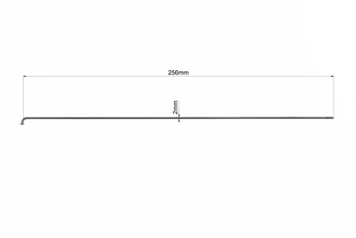 Спиця 14Gx256мм, чорна, FIX-208332