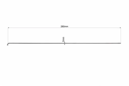 Спиця 14Gx280мм, чорна, FIX-208333
