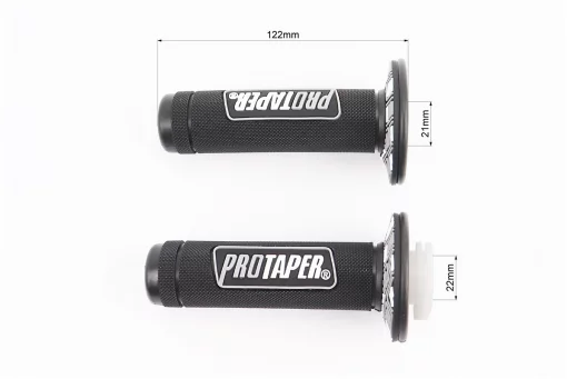 Рукоятка руля лев./пр. к-кт с вставкой, черно-серые, FIX-301384