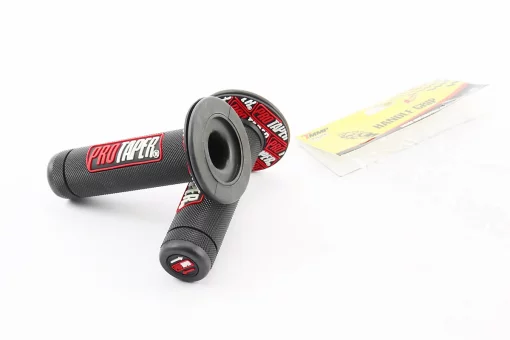 Рукоятка керма лів./пр. к-кт із вставкою, чорно-червоні, FIX-301406