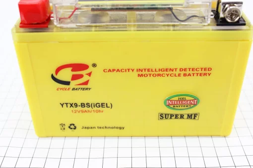 Аккумулятор 12V9Ah YTX9-BS GEL (L150*W87*H107mm), с ИНДИКАТОРОМ, FIX-301482
