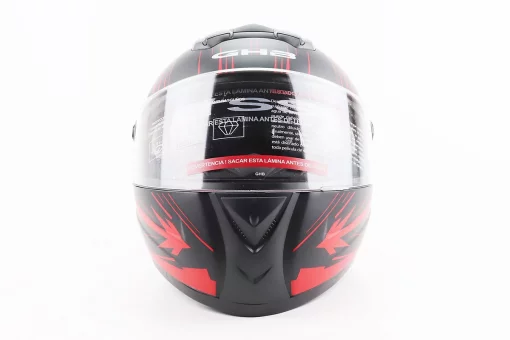 Шлем интеграл, закрытый (сертификация DOT)+откидные очки BLD-M61 S (55-56см), ЧЕРНО-КРАСНЫЙ (флюоресцентный), FIX-208387